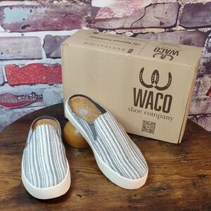 Revitalign "Esplanade" Stripe Canvas Slip-on Sneakers